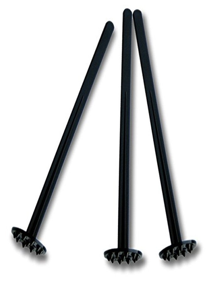 Cohpoh Swizzle Lemon Muddler for Cocktail and Ice Tea Drinks (Pack of 25) (170mm Tall, Black) - Image 1